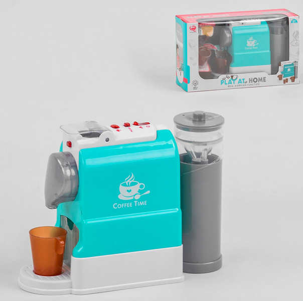 Купить Кавоварка QF 2906 G (30) світло, звук, тече вода, на батарейках, в коробці 