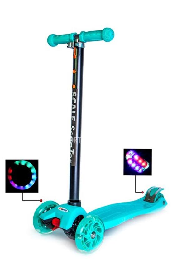 Купить Дитячий самокат MAXI бірюзовий 