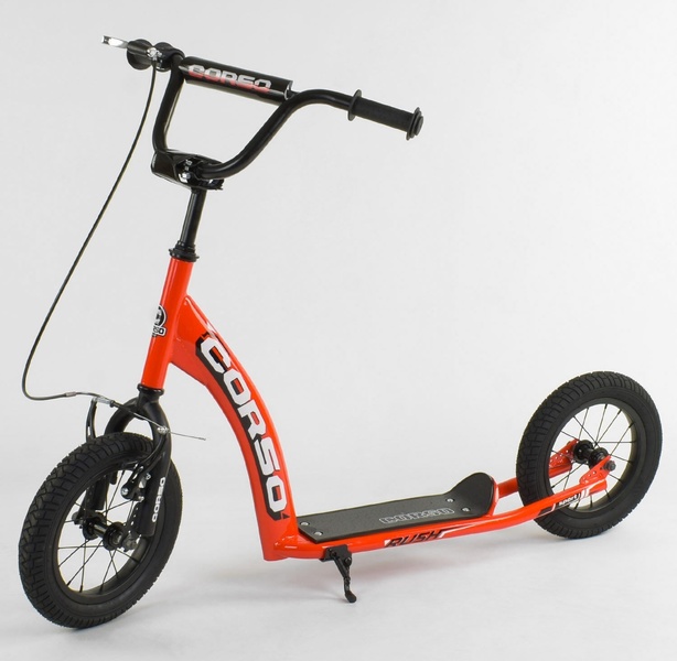Купить Самокат CR-T 9490 `` Corso`` колеса надувні 12``, ручний переднє гальмо 