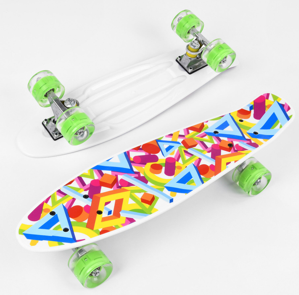 Купить Скейт Пенні борд Р 10765 (8) Best Board, дошка = 55см, колеса PU, світло, d = 6см 