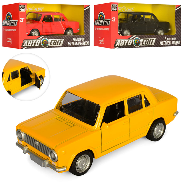 Купить Машинка AS-1871 АвтоСвіт, мет., інерц., відчин. двері, гум.колеса, 3 кольори, кор., 15,5-8-6,5 см. 