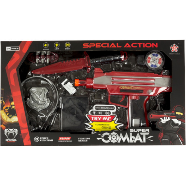 Купить Набір амуніції HY7011-3 військовий, автомат, навушники, компас, ніж, муз., світло, кор., 42-24-4,5см 