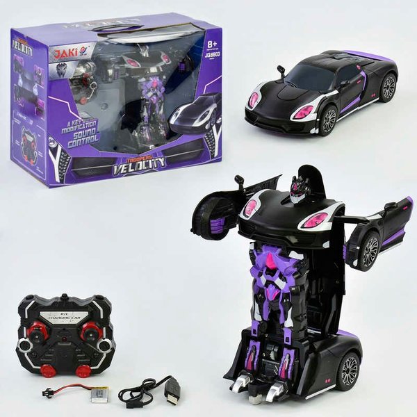 Купить Машина-трансформер на р/в JQ 6603 (8) з акумулятором 3.7V, в коробці 