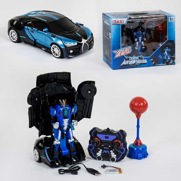 Купить Машина-трансформер на радіокеруванні TT 685 (12) Автобот-боксер, акумулятор 3.7V, світло, звук, в коробці 