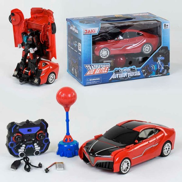 Купить Машина-трансформер на радіокеруванні TT 686 (12) Автобот-боксер, акумулятор 3.7V, світло, звук, в коробці 