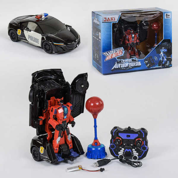Купить Машина-трансформер на радіокеруванні ТТ 688 (12) Автобот-боксер, акумулятор 3.7V, світло, звук, в коробці 