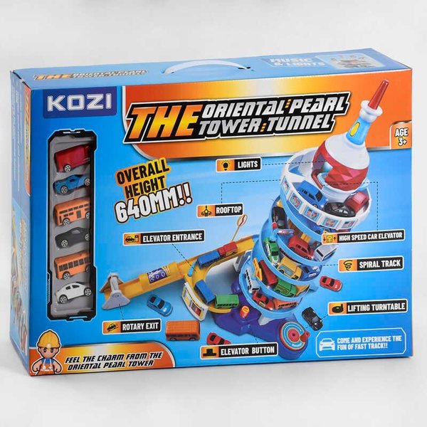 Купить Парковка QL 903 (6) світлові і звукові ефекти, 6 рівнів, 6 машинок, в коробці 