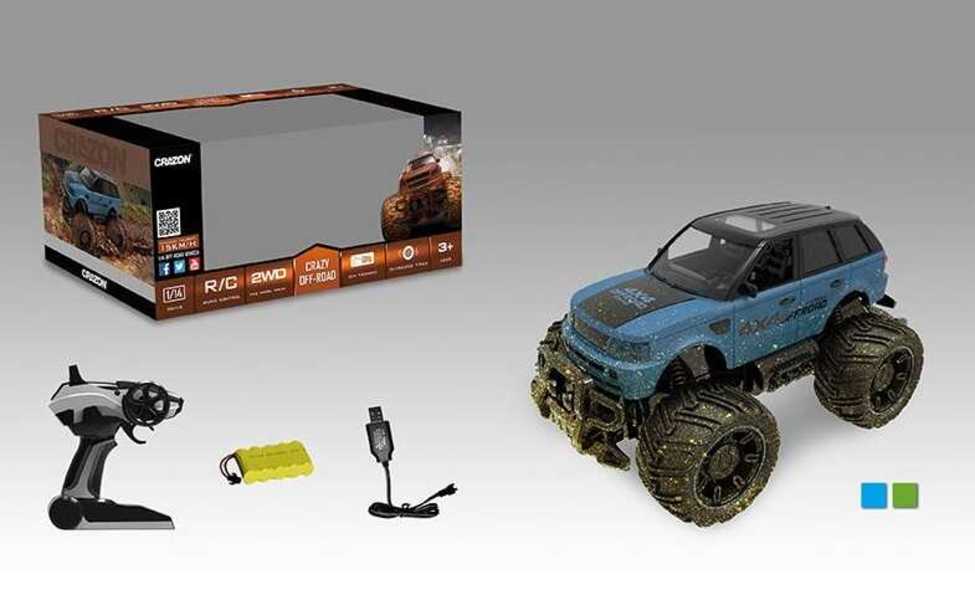 Купить Джип на радіокеруванні 17 MUD 02 B (12) 2 кольори, акумулятор 6 V, 2 WD, керування 2.4 GHz, в коробці 